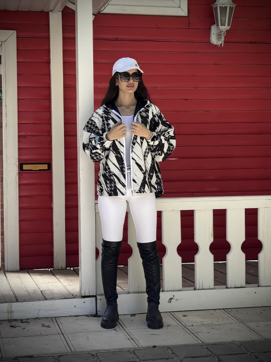 کاپشن کلاه دار مارین