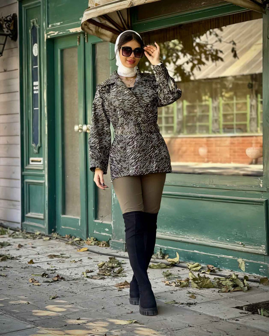 بارانی ماهلین طرح خط