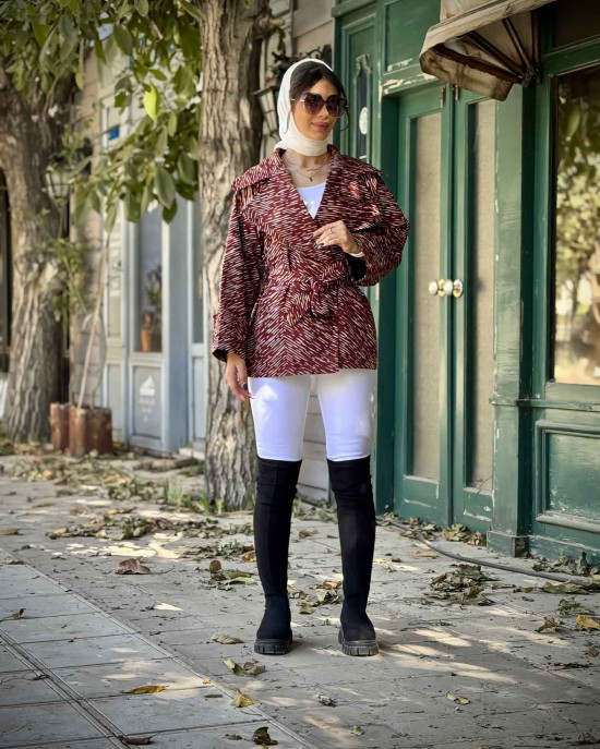 بارانی ماهلین طرح خط