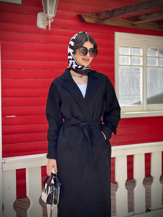 پالتو یقه انگلیسی بلند سوییت