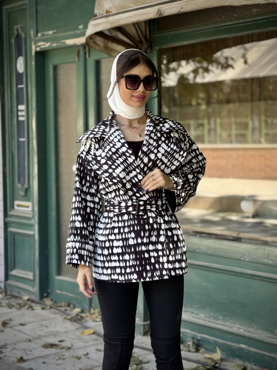 بارانی ماهلین طرح اشکی