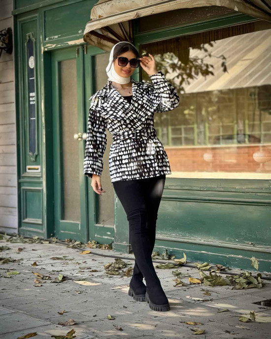 بارانی ماهلین طرح اشکی