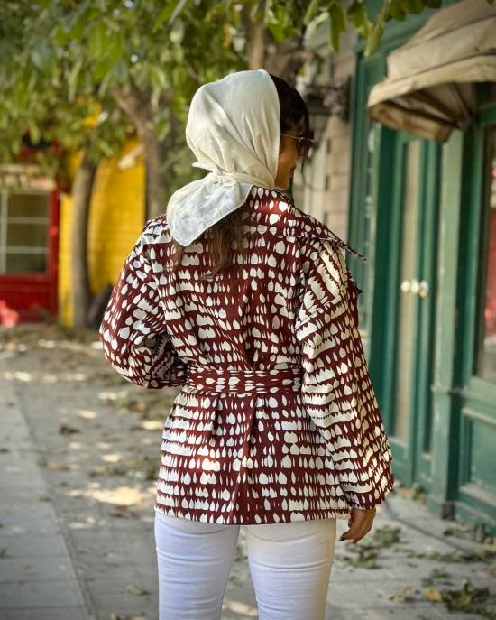 بارانی ماهلین طرح اشکی