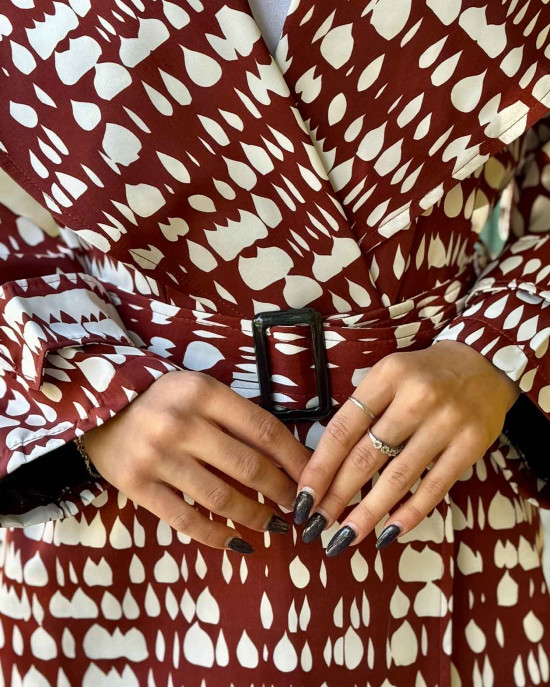 بارانی ماهلین طرح اشکی