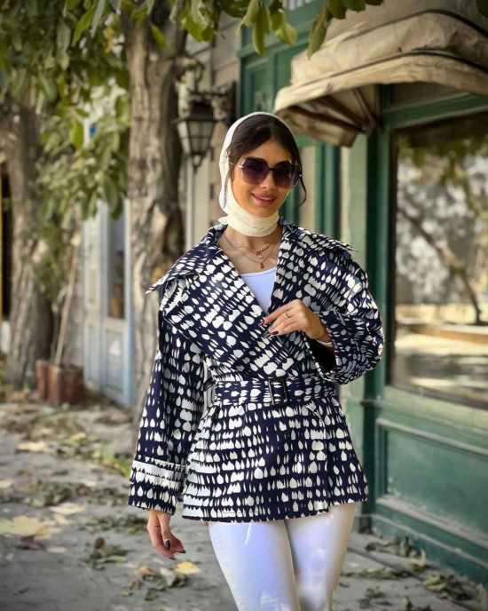 بارانی ماهلین طرح اشکی