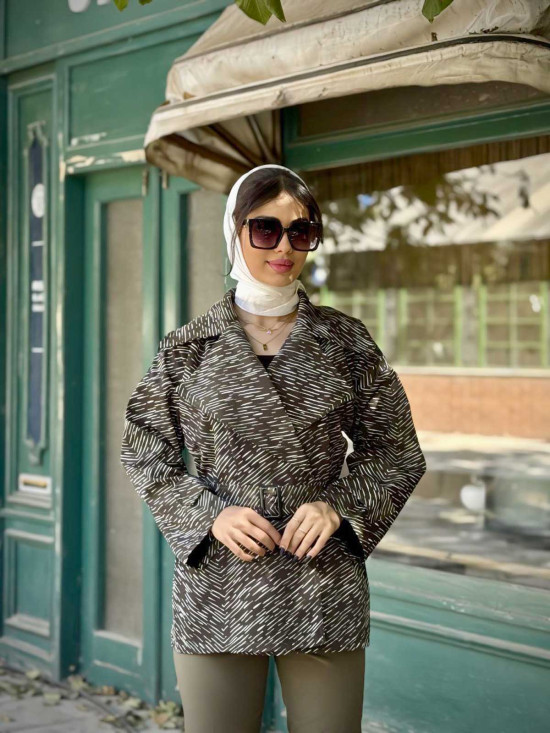 بارانی ماهلین طرح خط