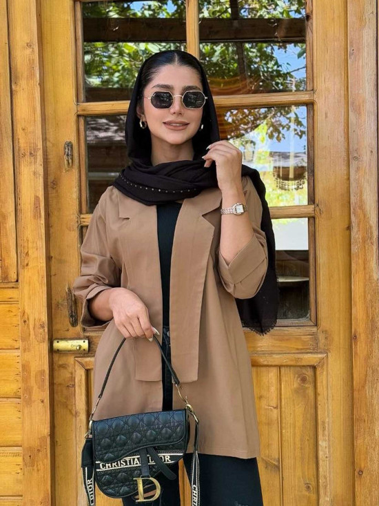 کت یقه آمریکایی پهن