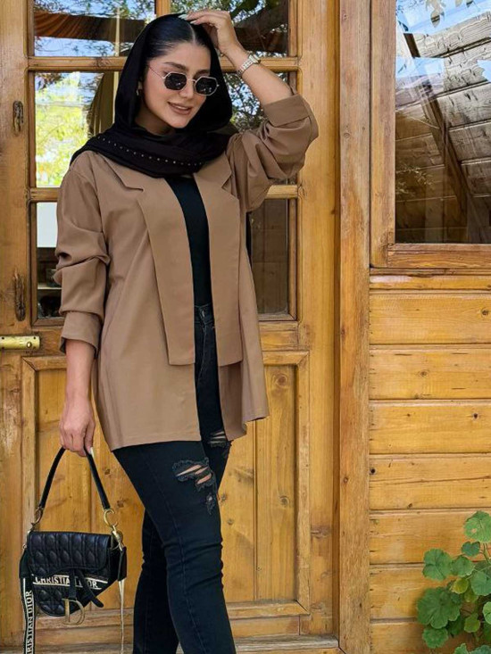 کت یقه آمریکایی پهن