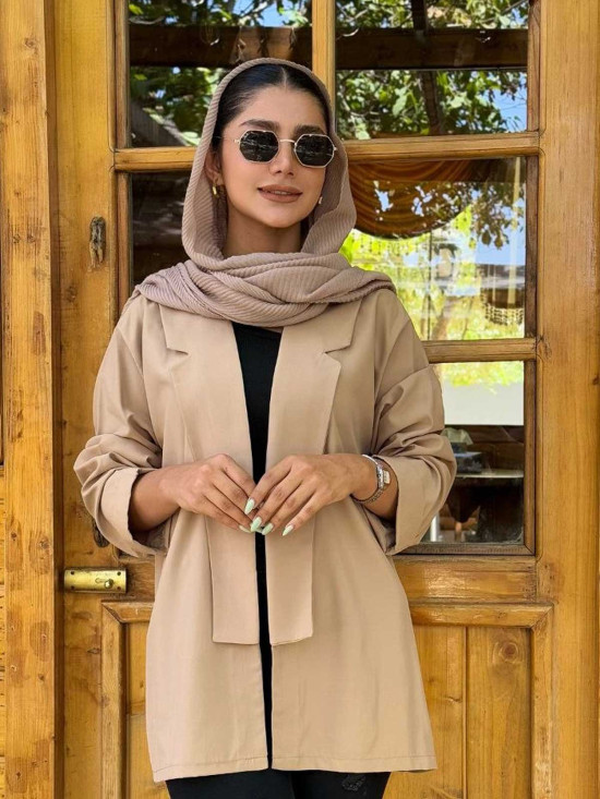 کت یقه آمریکایی پهن