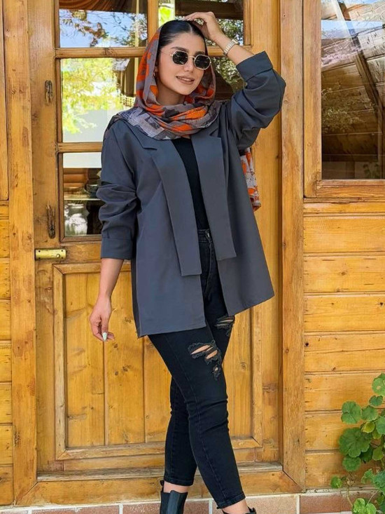 کت یقه آمریکایی پهن