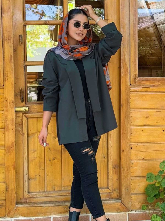 کت یقه آمریکایی پهن