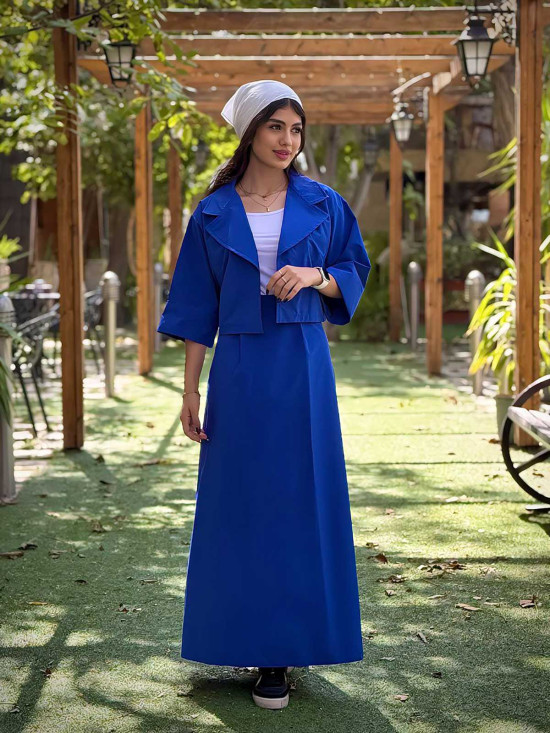 ست کت و دامن کتان تی سی