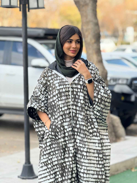 بارانی پانچ پانی  طرح اشک سانتا