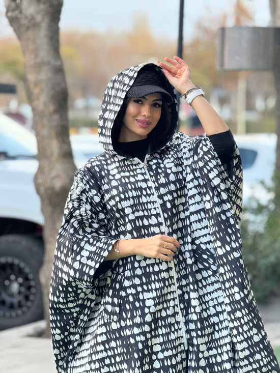 بارانی پانچ پانی  طرح اشک سانتا