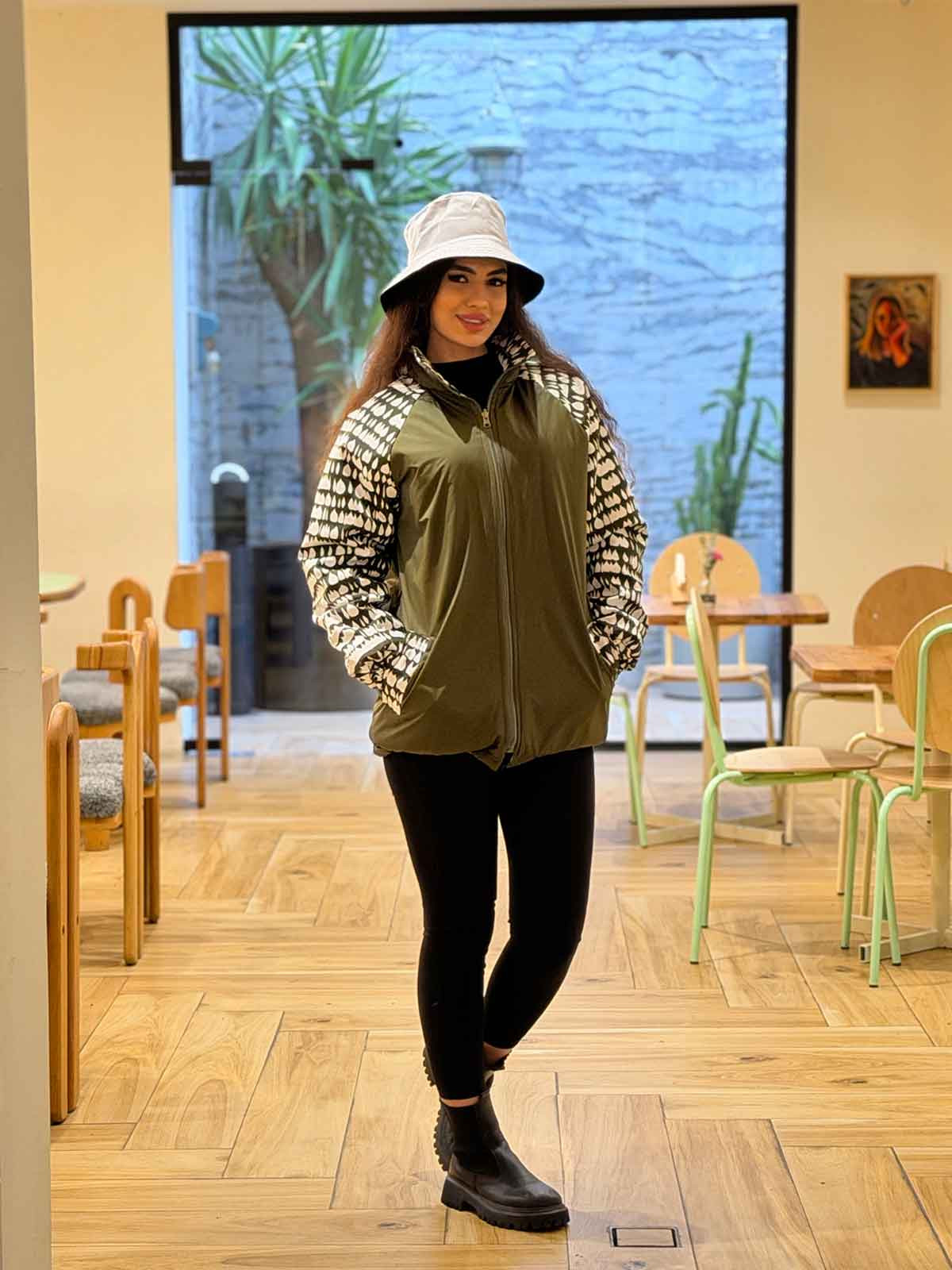 کاپشن دورو طرحدار رزا