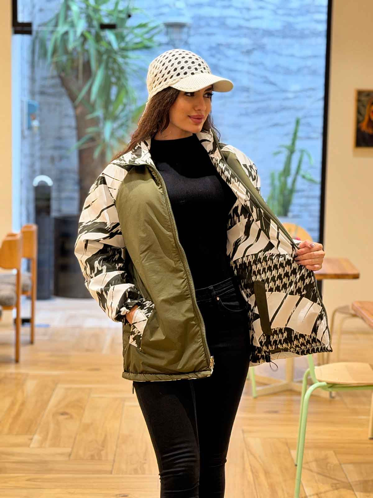 کاپشن دورو طرحدار رزا