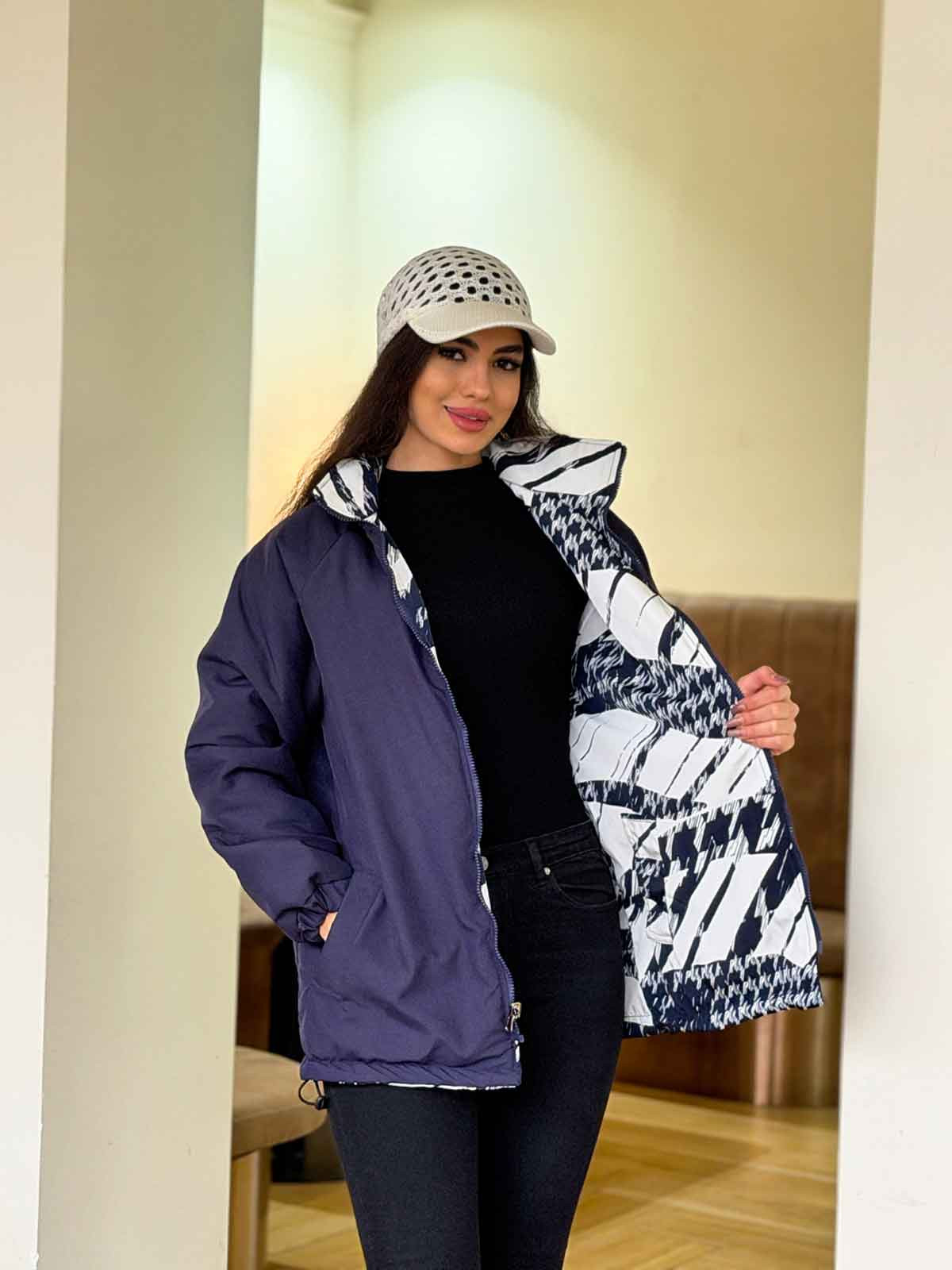 کاپشن دورو طرحدار رزا