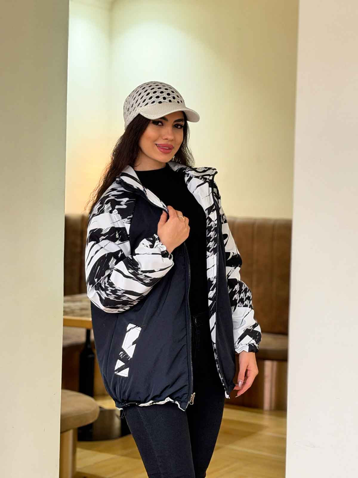 کاپشن دورو طرحدار رزا