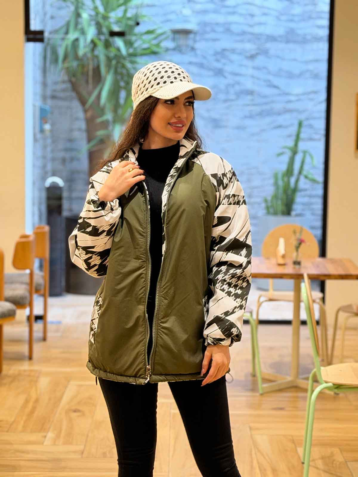 کاپشن دورو طرحدار رزا