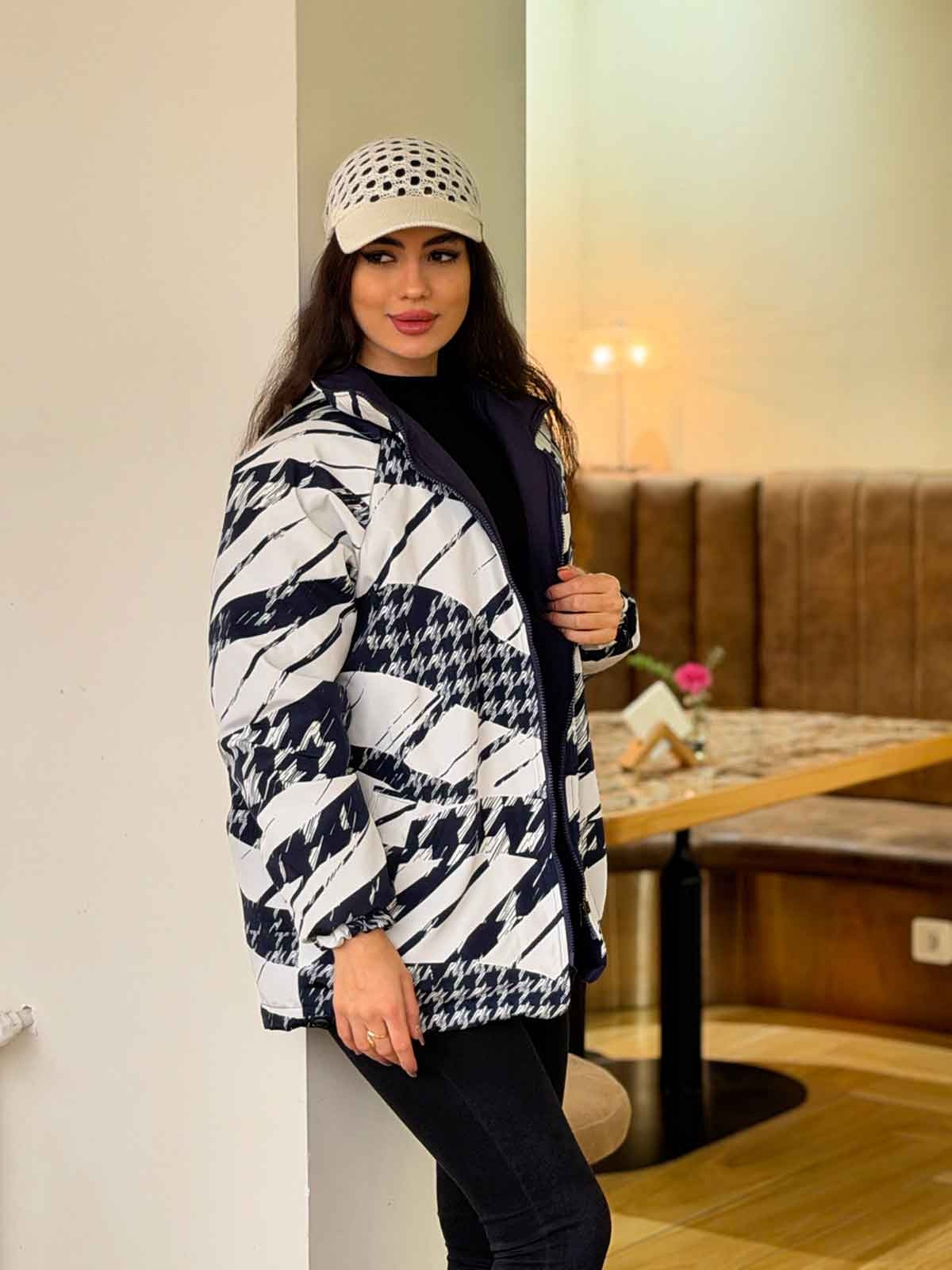 کاپشن دورو طرحدار رزا