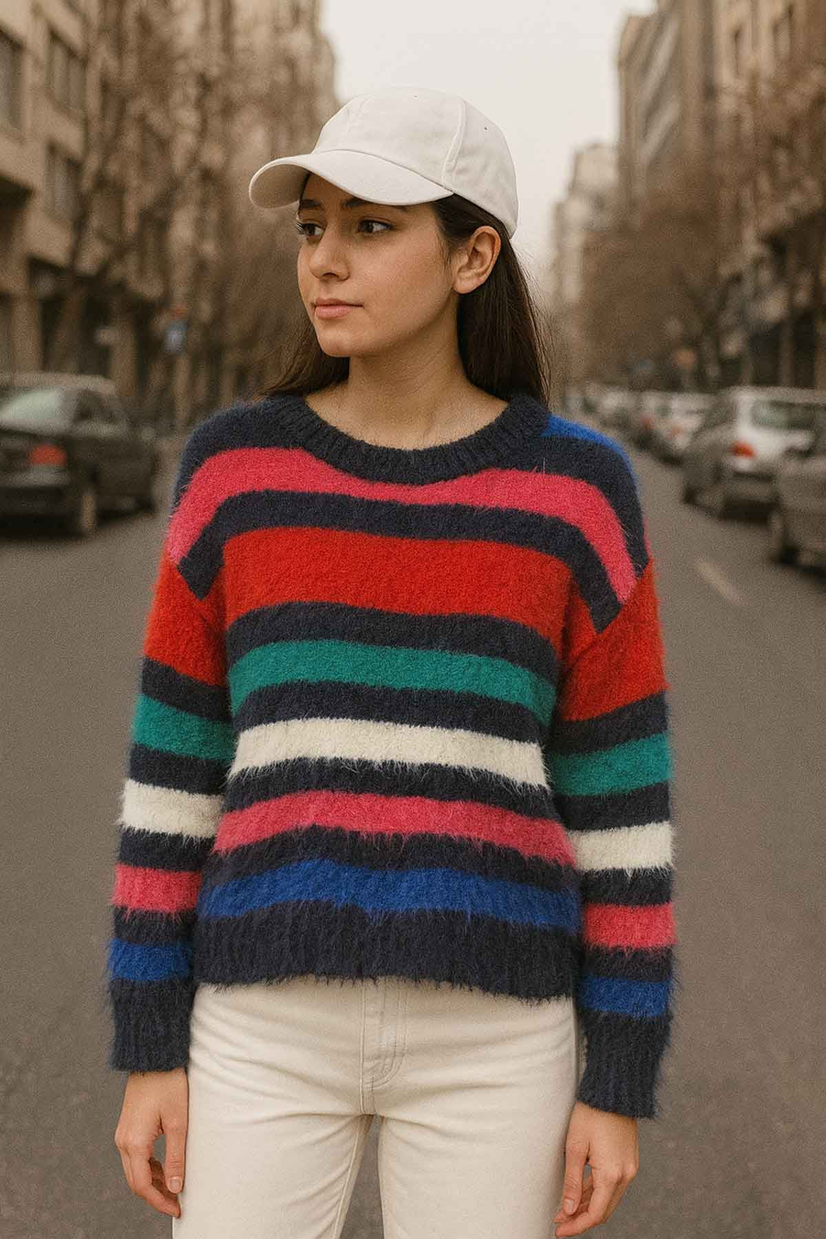 بافت موهر رنگی