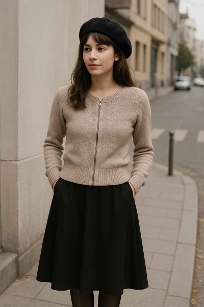 بافت جلو زیپ