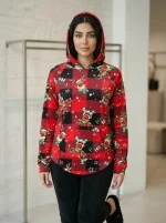 هودی حوله ای کریسمسی گوزن قرمز