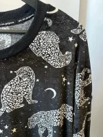 دورس حوله ای طرح پلنگ مشکی وارداتی - تصویر 2
